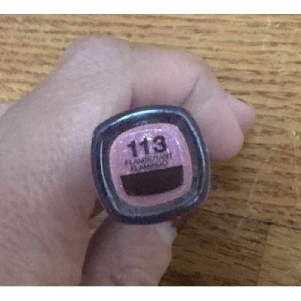 1-L'Oreal Infallible 2 Step Pro Last Lipstick # 113-Flamboyant Flamingo- NEW